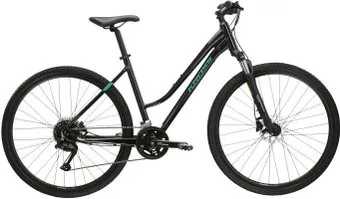 Kross Evado 5.0 DM/17" 2024 (черный/бирюзовый глянцевый)