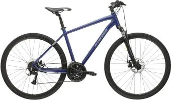 Kross Evado 3.0 L/21" 2024 (темно-синий/серебристый матовый)