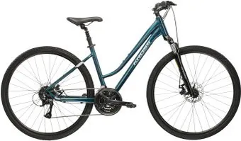 Kross Evado 3.0 DM/17" 2024 (бирюзовый/серебристый глянцевый)