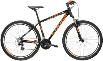Kross Hexagon 2.0 27.5 L/21" 2023 (черный/оранжевый/глянцевый серый)