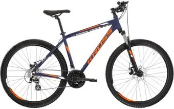 Kross Hexagon 3.0 27.5 L/21" 2022 (navy blue/orange/white mat)