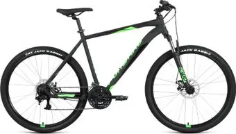 Forward Apache 27.5 2.2 D р.17 2022 (черный матовый/светло-зеленый)