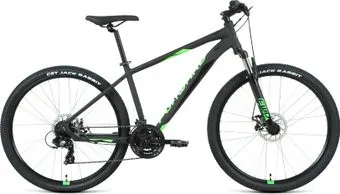 Forward Apache 27.5 2.2 S disc р.15 2021 (черный матовый/зеленый)