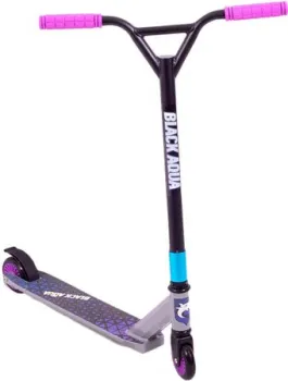 Black Aqua Stunt Scooter-3 (черный/пурпурный)