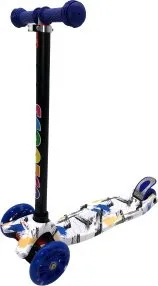 Scooter Maxi 036Z (сине-белый/принт)