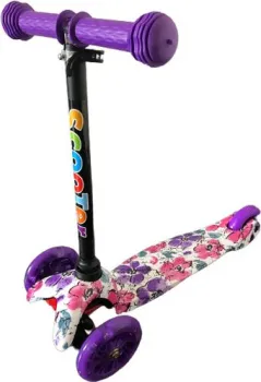 <?= Scooter Mini 038 (фиолетовый/цветы) ?>
