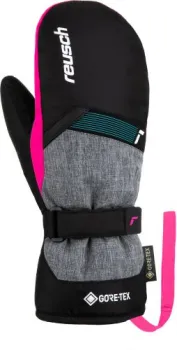 Reusch Flash Gore-Tex Junior Mitten 6261605-7771 (р-р 5, Black/Black Melange/Pink Glo)