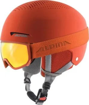 Alpina Sports Zupo Set + Scarabeo Jr A9240340 (р. 51-54, pumpkin-orange matt)