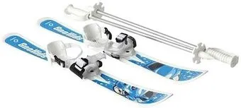 Hamax Sno Kids Children's Skis With Poles Blue Car Design HAM561001