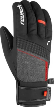 Reusch Luca R-Tex XT 6101251-7680 (р-р 8, black/black melange/fire red)