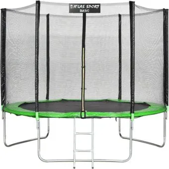 Atlas Sport 252 см - 8ft Basic (с лестницей, внешняя сетка, зеленый)