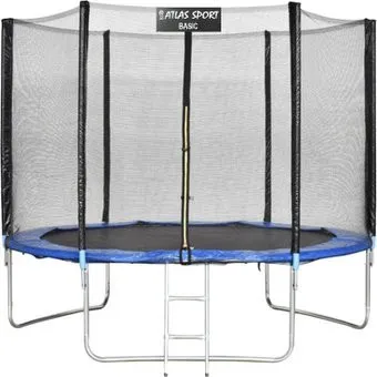 Atlas Sport 312 см - 10ft Basic (с лестницей, внешняя сетка, синий)