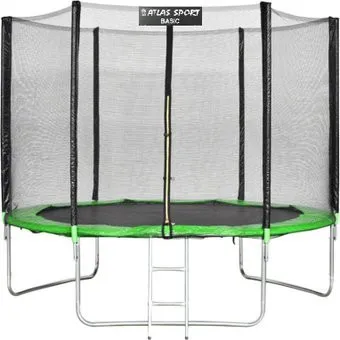 Atlas Sport 312 см - 10ft Basic (с лестницей, внешняя сетка, зеленый)