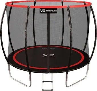 V2 Trampoline Redline 10FT 312 см (с внешней сеткой и лестницей)