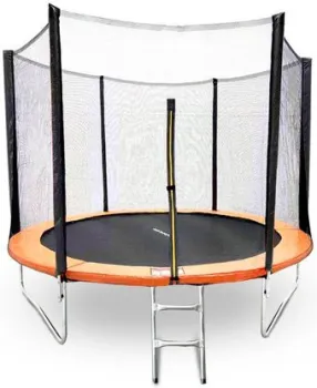 GetActive Jump 8ft - 252 см с лестницей, внешней сеткой (оранжевый)