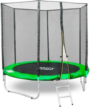 <?= GetActive Jump 8ft - 252 см с лестницей, внешней сеткой (зеленый) ?>