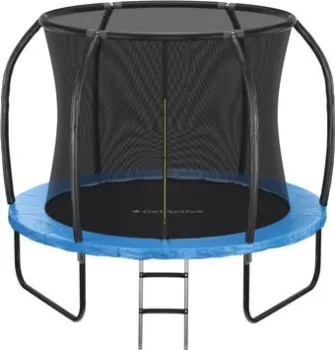 GetActive Jump PRO 8FT с лестницей и внутренней сеткой (синий)