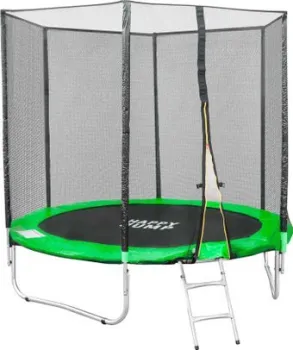 Happy Jump 8ft Pro 252 см с внешней сеткой и лестницей