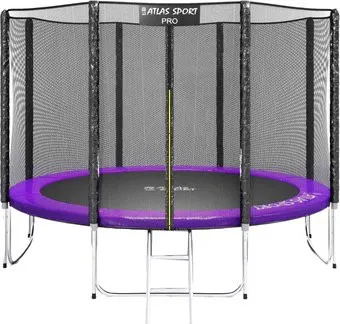 Atlas Sport 312 см - 10ft Pro (с лестницей, внешняя сетка, сливовый)