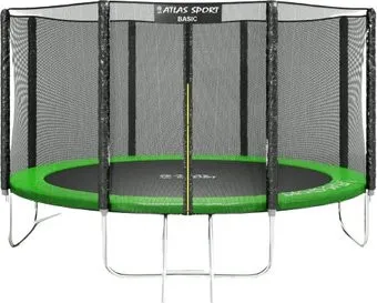 Atlas Sport 404 см - 13ft Basic (с лестницей, внешняя сетка, зеленый)