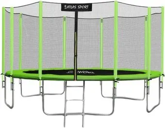 Atlas Sport 465 см - 15ft Basic (с лестницей, внешняя сетка, зеленый)