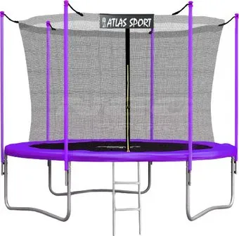 Atlas Sport 252 см - 8ft (с лестницей, внутренняя сетка, сливовый)