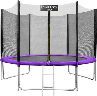 Atlas Sport 252 см - 8ft Pro (с лестницей, внешняя сетка, сливовый)