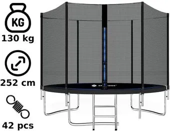 Springos 8ft 252 см (с внешней сеткой и лестницей)