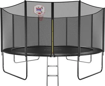 GetActive Jump 14ft - 435 см лестница, сетка, кольцо (черный)