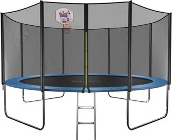 <?= GetActive Jump 14ft - 435 см лестница, сетка, кольцо (синий) ?>