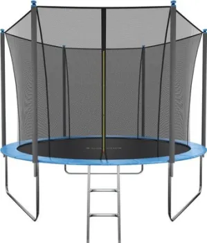 <?= GetActive Jump 10ft - 312 см с лестницей, внутренней сеткой (синий) ?>