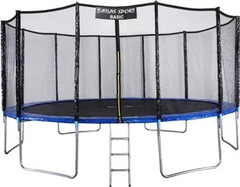 Atlas Sport 490 см - 16ft Basic (с лестницей, внешняя сетка, синий)