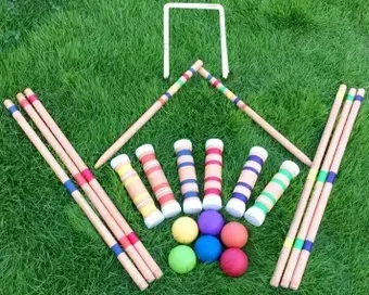 Ningbo Wooden Outdoor Croquet Set