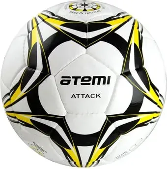 Atemi Attack PU (5 размер, белый/желтый/черный)