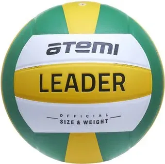 Atemi Leader PVC (5 размер, желтый/белый/зеленый)