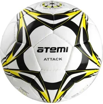 Atemi Attack Micro Fiber PU (5 размер, белый/черный/желтый)