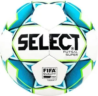 Select Futsal Super FIFA (4 размер, белый/голубой)