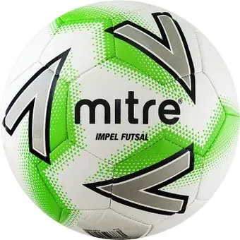 Mitre Futsal Impel A0029WC5 (4 размер, белый/зеленый/серый)