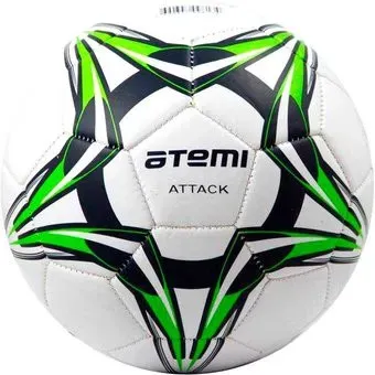 Atemi Attack PVC foam (4 размер, белый/темно-синий/салатовый)