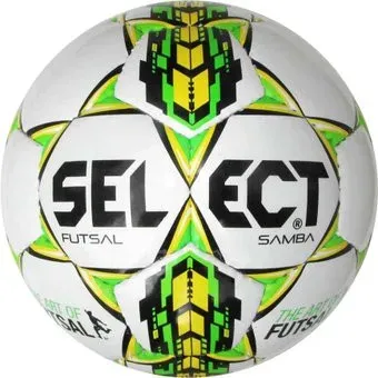 Select Futsal Samba (4 размер, белый/желтый/салатовый)