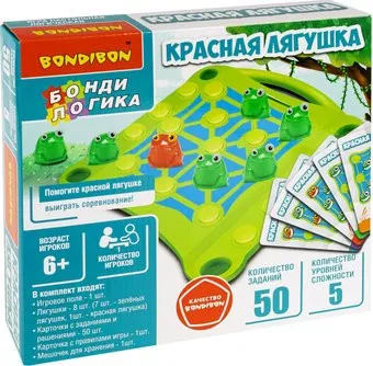 Bondibon БондиЛогика. Красная лягушка ВВ6333