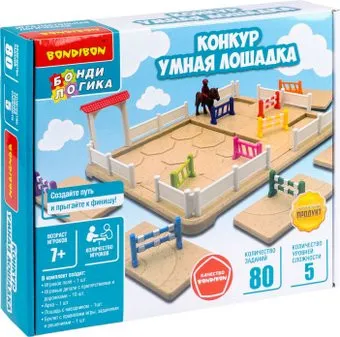 Bondibon БондиЛогика Конкур. Умная лошадка ВВ6114