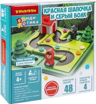 Bondibon БондиЛогика Красная шапочка и серый волк ВВ6013