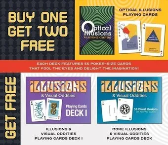U.S. Games Systems Optical Illusions Playing Card Deck OPT55