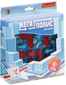 Bondibon Мегаполис-GPS пазл [ВВ1056]