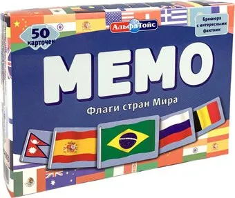 АльфаТойс Мемо Флаги стран мира