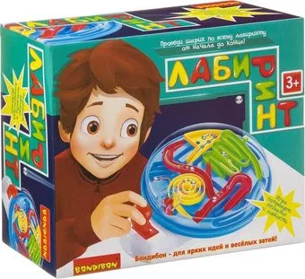 Bondibon Лабиринт с джойстиком круглый голубой ВВ3819