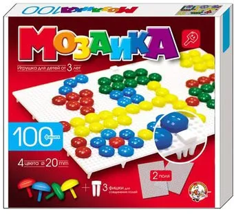 Десятое королевство Пластмассовая мозаика для детей 100 элементов [00979]