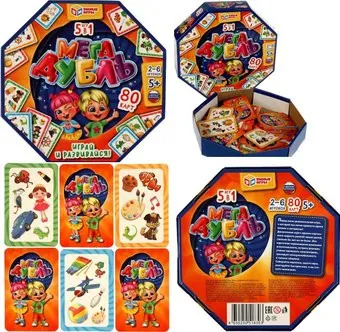 Умные игры Мегадубль 5 в 1 4650250518303