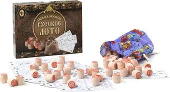 Объедовская фабрика Игрушки Русское лото 180-18 (коричневый)